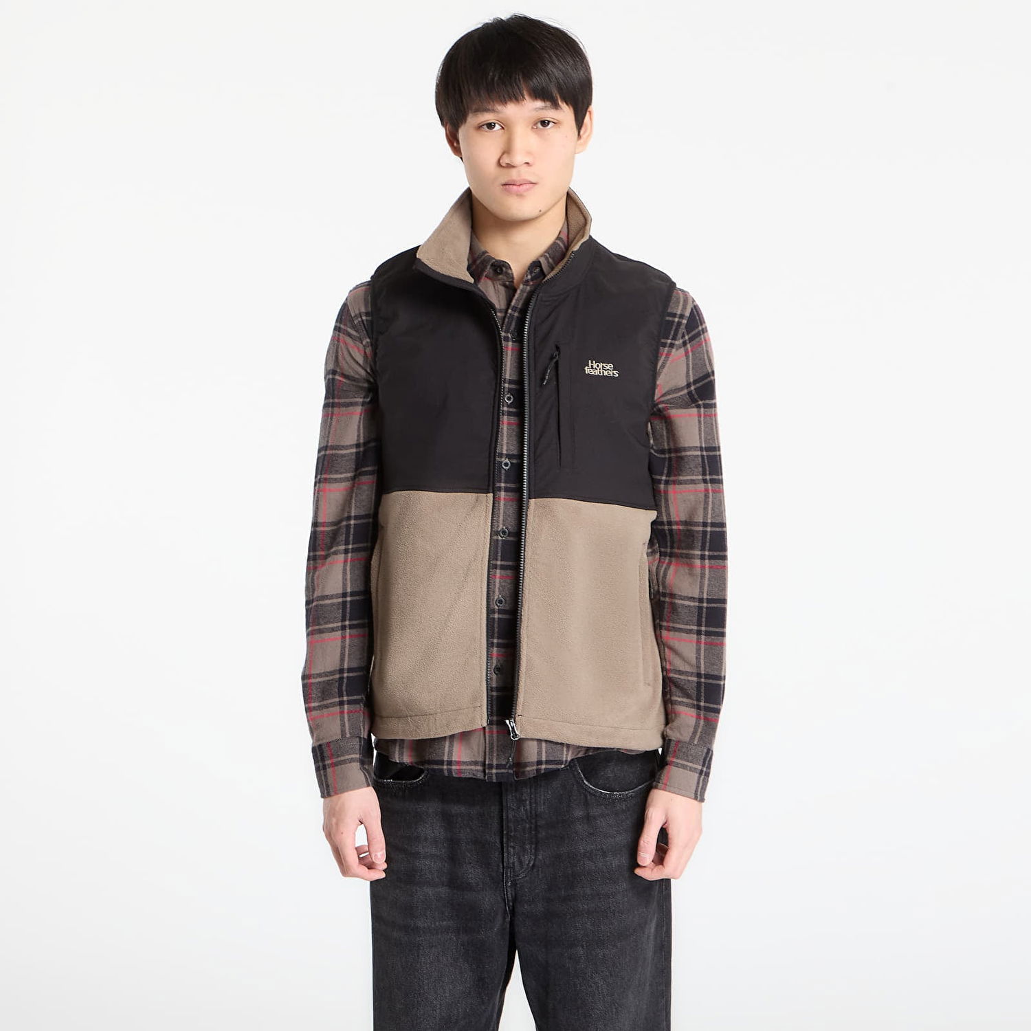 Жилетка Horsefeathers Duval Fleece Vest Бежово | TM084B, 0