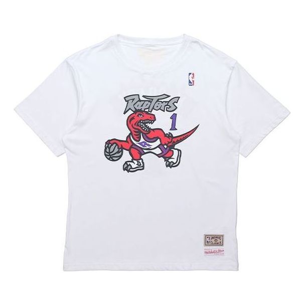 Тениска Mitchell & Ness Mitchell & Ness NBA Toronto Raptors Tracy McGrady Graphic T-Shirt Бяло | MNJY13S17-TMC, 0