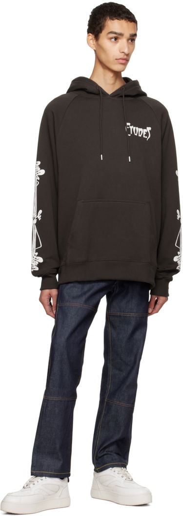 Суитчър Études Racing Hoodie Кафяво | H22MM272OC14BR, 3