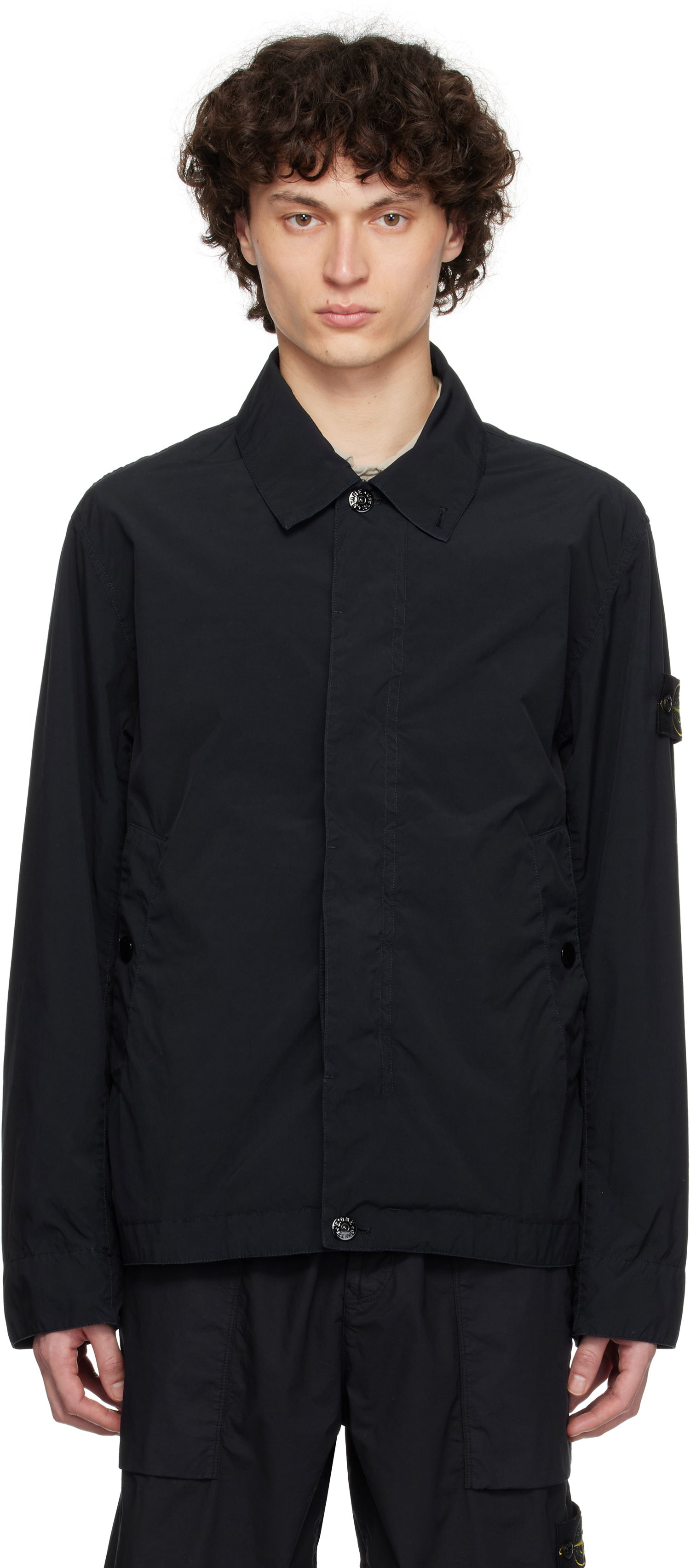 Ветровка Stone Island Stone Island Light Compact Touch Poly-TC Jacket Черно | K1S15 4100025 S0042, 0