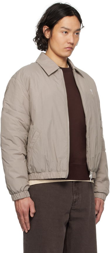 Яке бомбър AMI AMI de Coeur Zipped Jacket Сиво | HJK041.PA0009, 1