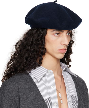 Барета Maison Margiela Maison Margiela Heavy Wool Beret Тъмно синьо | S50TC0075 M13115, 1
