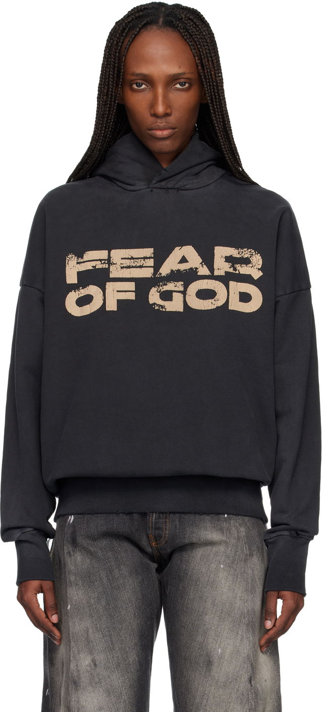 Distressed 'Fear Of God' Hoodie