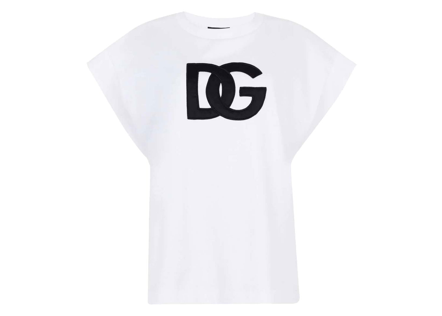Тениска Dolce & Gabbana Logo Patch T-shirt White Бяло | F8Q31ZHU7H8, 0