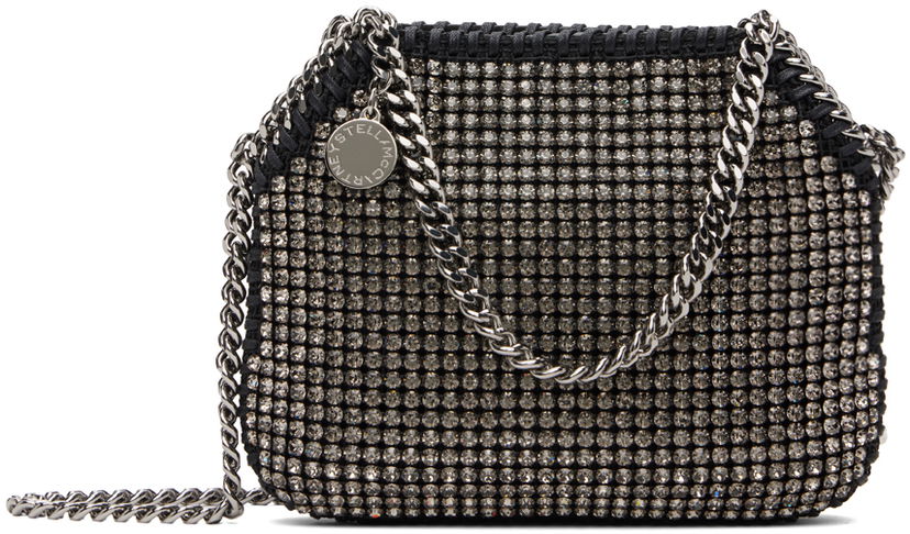 Дамска чанта Stella McCartney Stella McCartney Falabella Tiny Crystal Tote Bag Черно | 700109WP0461