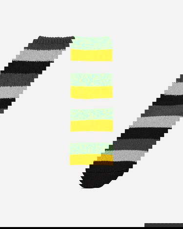 Чорапи KAPITAL Rainbowy Happy Heel Socks Черно | EK-1365XS BLACK, 2