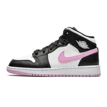 Кецове и обувки Jordan Air Jordan 1 Mid GS "White Light Arctic Pink" Черно | 555112-103, 0