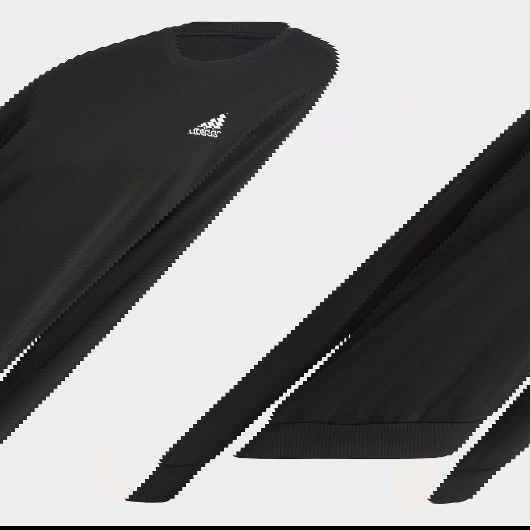 Тениска adidas Performance Essentials Embroidered Small Logo Sweatshirt Черно | GK9094, 0