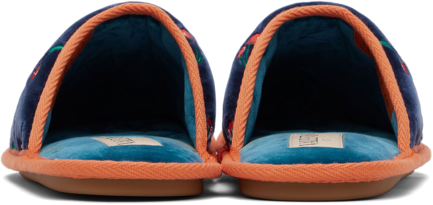 Кецове и обувки Valentino Valentino Garavani Ta Chambre Slippers Тъмно синьо | 7Y2S0J88SNJ, 1