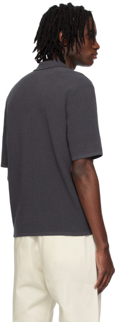 Поло тениска rag & bone Rag & Bone Rib Knit Johnny Polo Сиво | MBS25S035YF35, 2