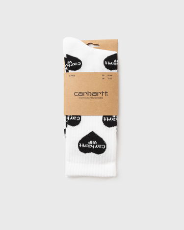 Чорапи Carhartt WIP Heart Logo Jacquard Socks Бяло | I034483_1, 4