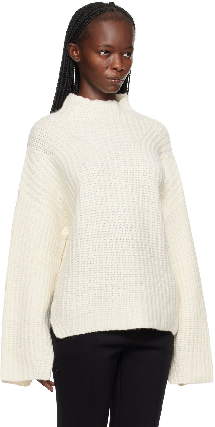 Пуловер Loulou de Saison Loulou de Saison Bera Turtleneck Sweater Бяло | BERA, 1