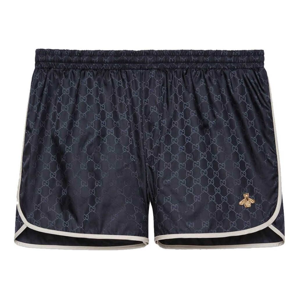 Къси панталони Gucci Swim Shorts With Bee Черно | 410571-XR898-4824, 0