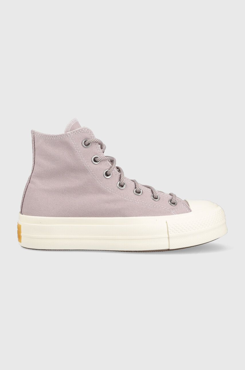 Кецове и обувки Converse Chuck Taylor All Star Lift HI Лилаво | A05014C, 0