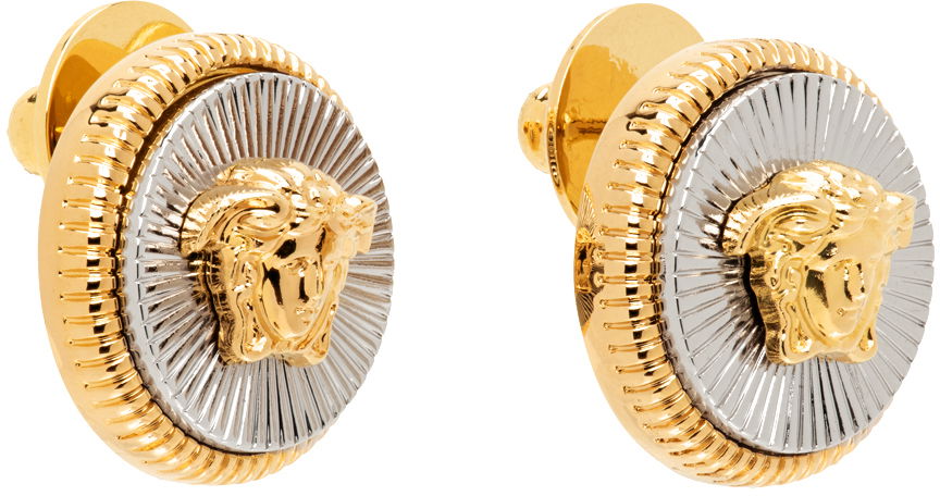 Обеци Versace Medusa Earrings Бежово | 1011601_1A00620, 1