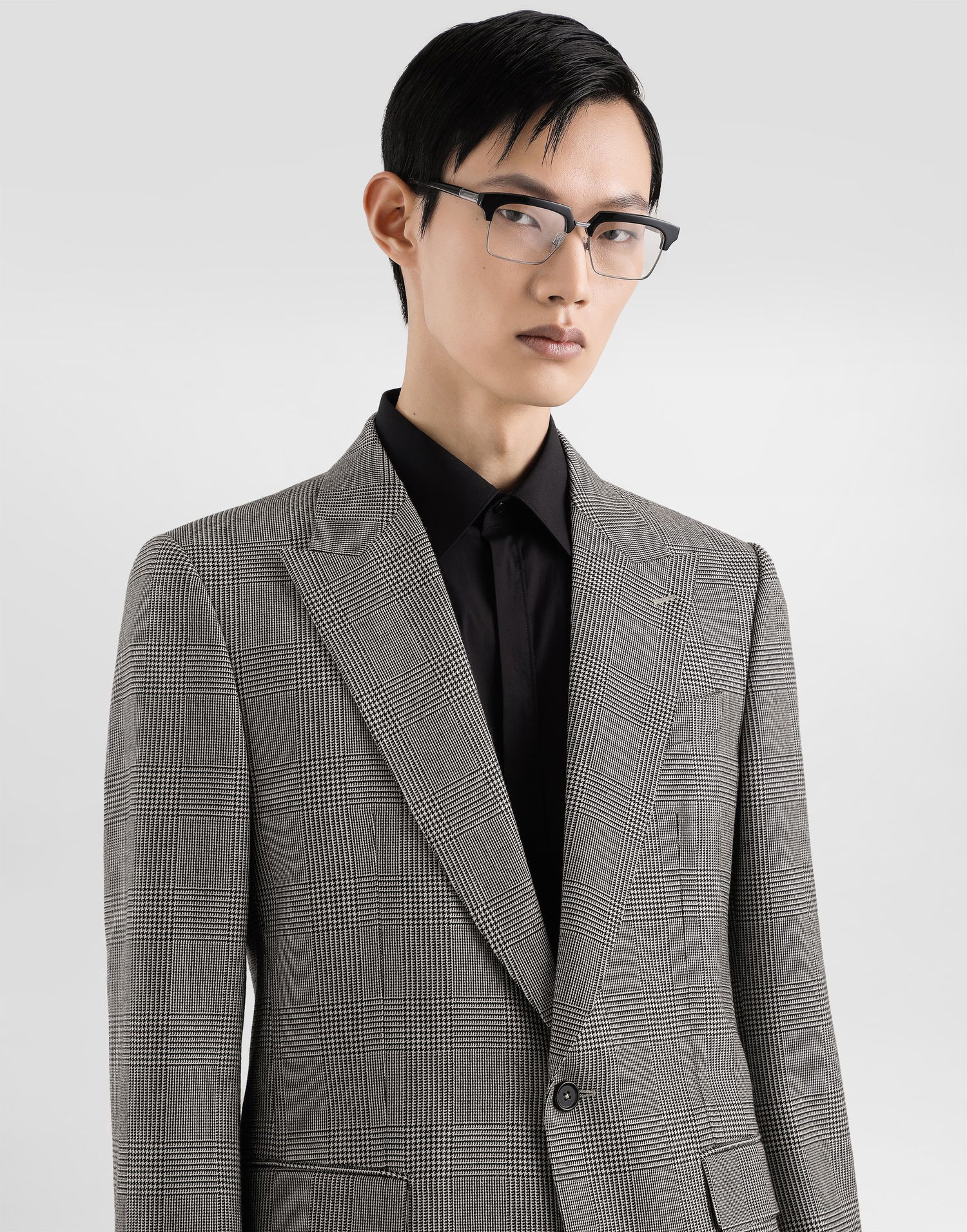 Яке Dolce & Gabbana Dolce & Gabbana Sicilia Light Glen Plaid Single-Breasted Jacket Сиво | G2TV4TFQ2MZS8100, 1