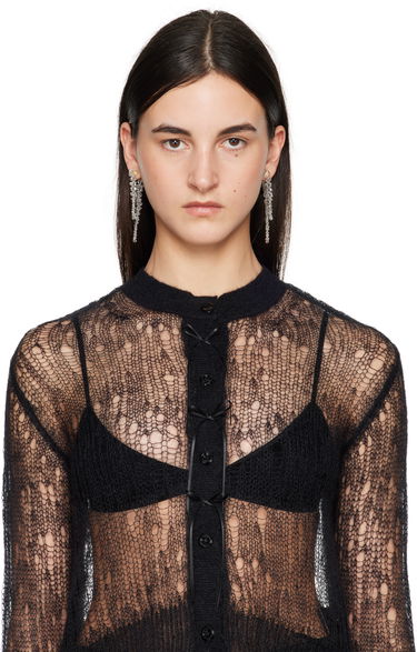 Обеци Simone Rocha Simone Rocha Double Pierce Through Drip Earrings Бяло | ERG520 0903, 2