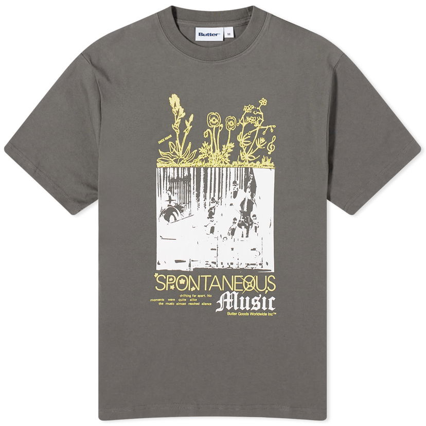 Тениска Butter Goods Spontaneous Music T-Shirt Сиво | BUTTERQ1240030