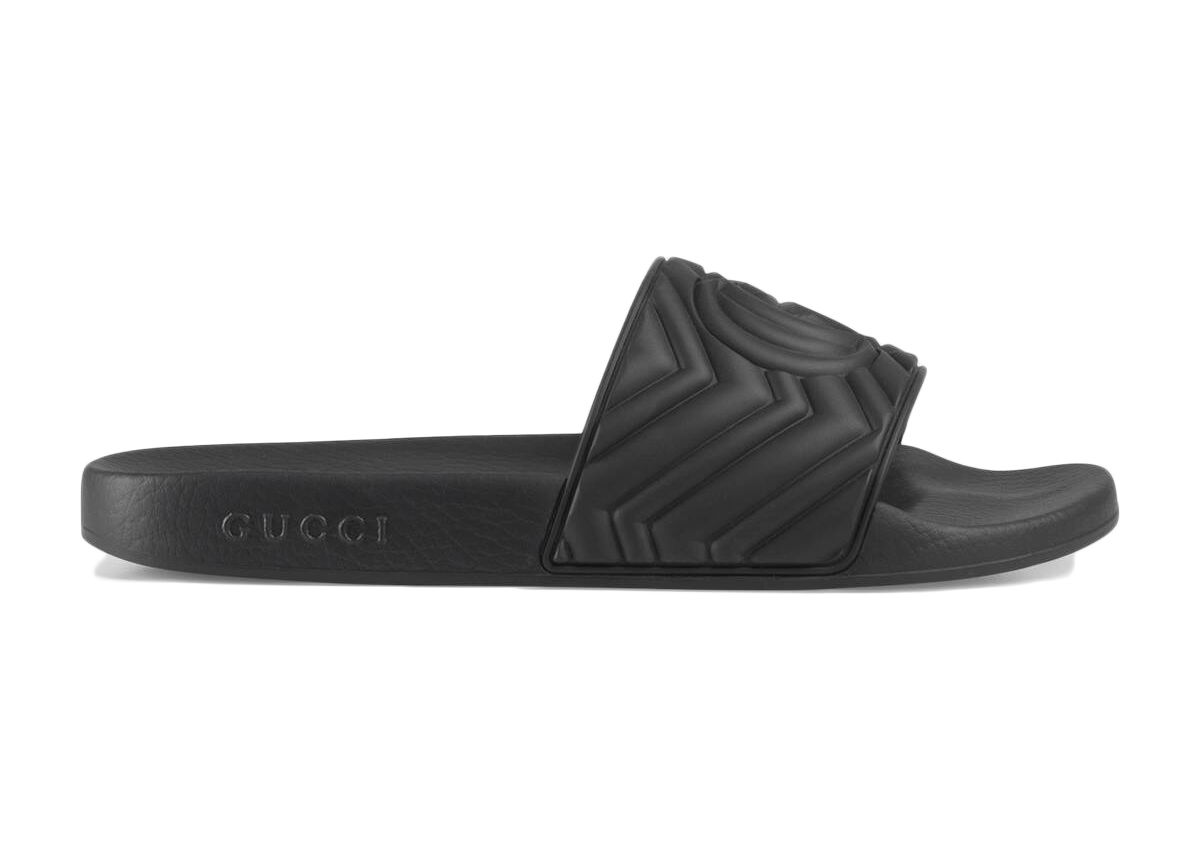 Кецове и обувки Gucci Matelasse Slide Черно | 601041 JD600 1000, 0