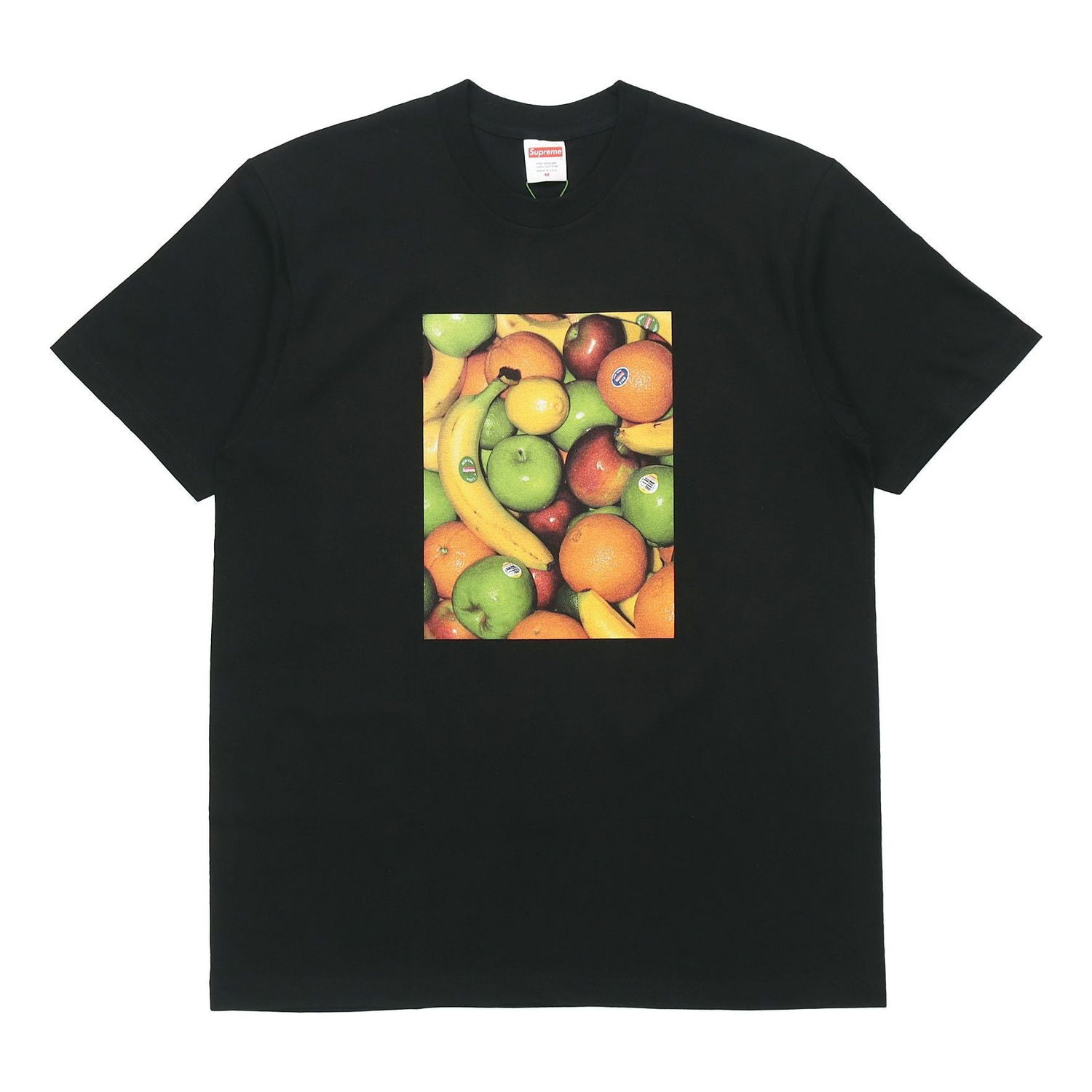 Тениска Supreme Fruit Print Casual Short Sleeve T-Shirt Черно | SUP-SS19-244, 0