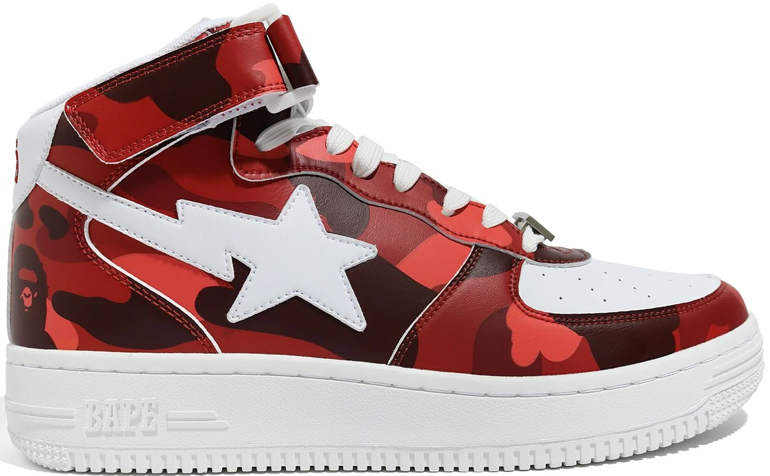 Кецове и обувки BAPE Bape Sta Mid "Camo Red" Червено | 1G80191008-RED, 0