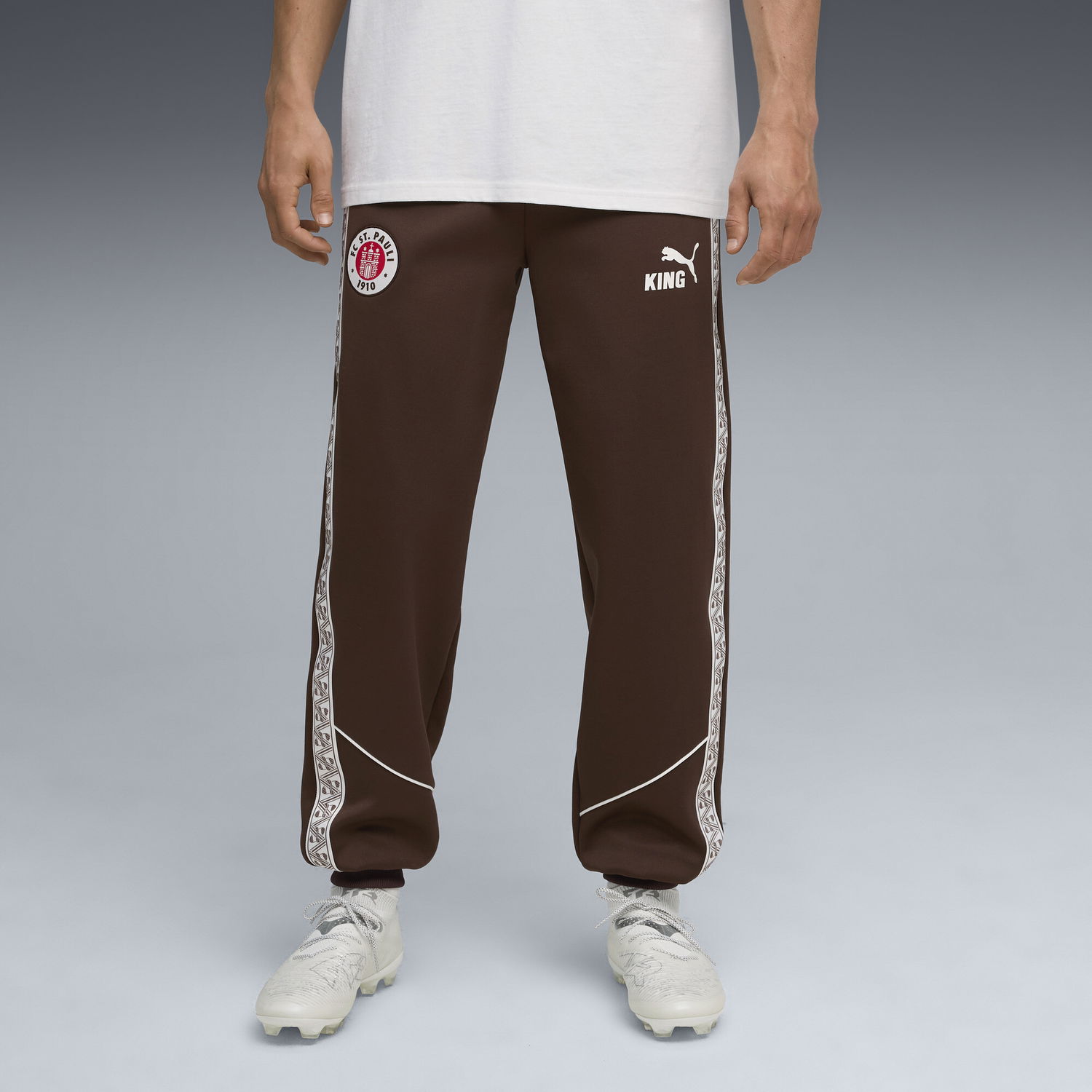 Спортни панталони Puma FC St. Pauli KING Anthem Men's Track Pants Кафяво | 783605_01, 1