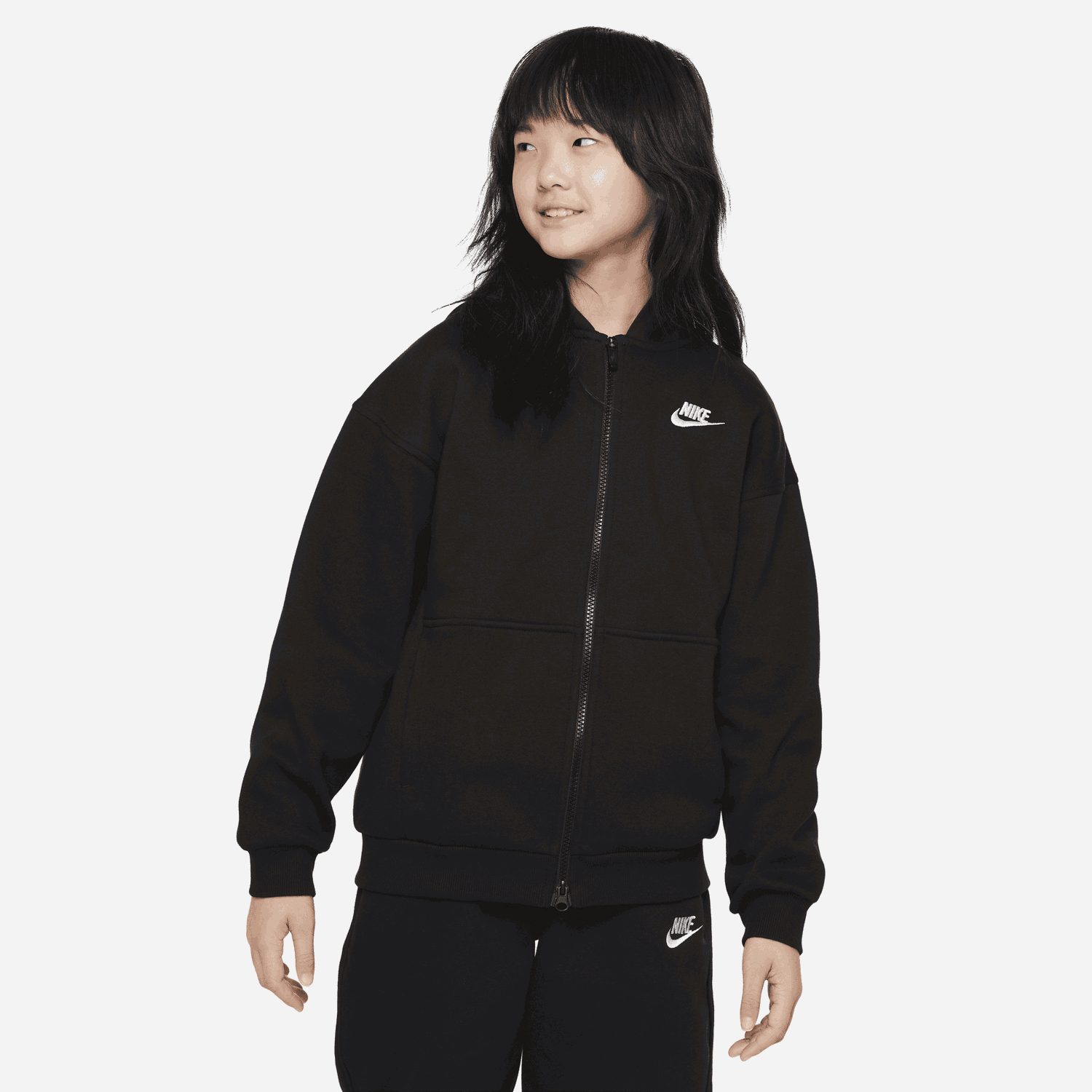 Суитчър Nike Sportswear Club Fleece Full-Zip Hoodie Черно | FD2931-010, 0