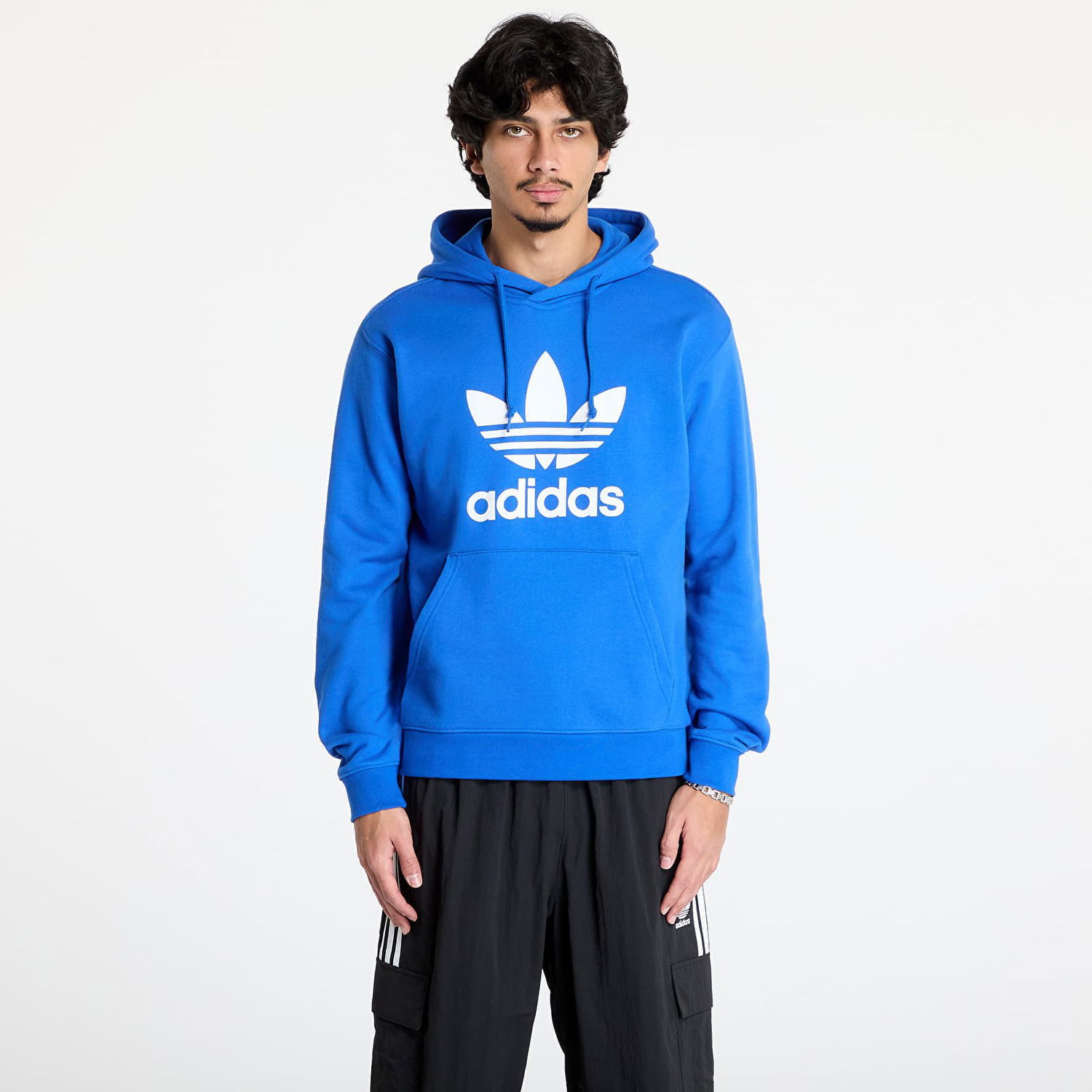 Суитчър adidas Originals Men's Classics Trefoil Blue Hoodie Синьо | IZ1855, 0