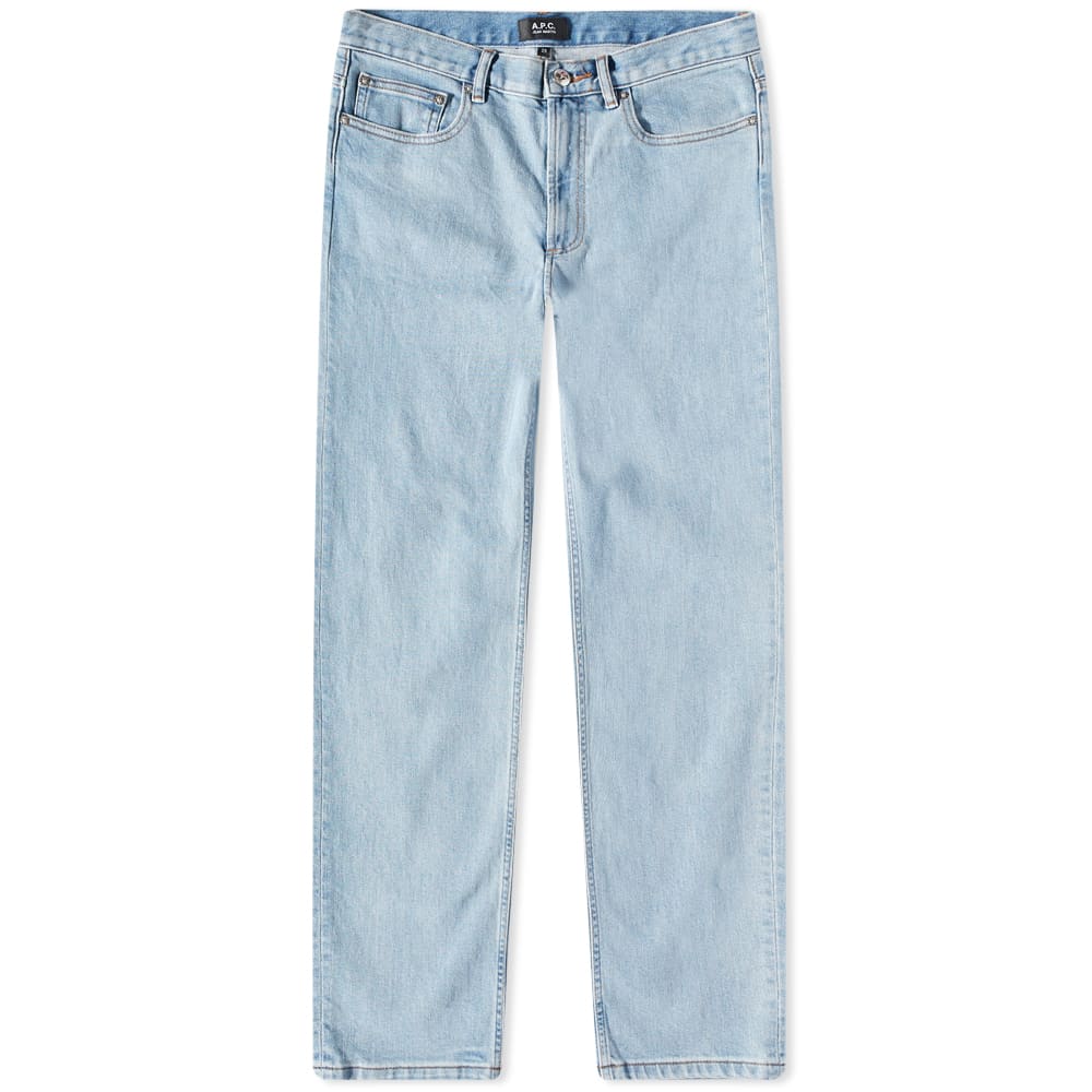 Дънки A.P.C. Martin Jean Washed Indigo Stretch Тюркоазено | COFDI-H09121-IAL, 0