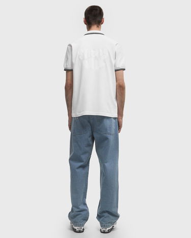 Поло тениска Comme des Garçons Fred Perry Knit T-Shirt Бяло | FO-T502-S25-3, 2