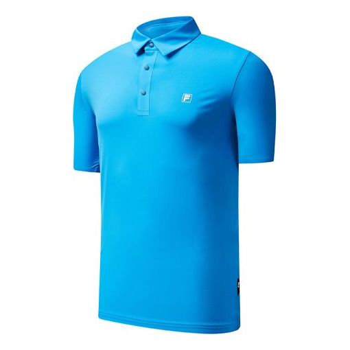 Поло тениска FILA Athletics Short Sleeve Polo Shirt Синьо | A11M025155F-RB