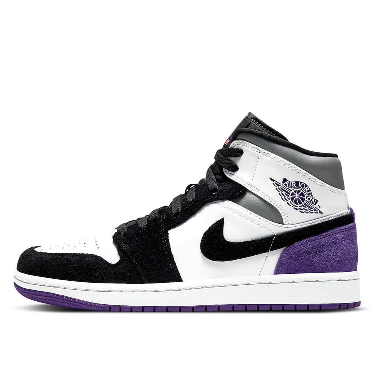 Кецове и обувки Jordan Air Jordan 1 Mid SE "Varsity Purple" Черно | 852542-105, 1