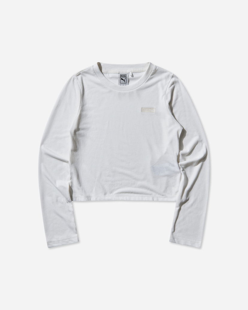Тениска Puma Rosé Longsleeve T-Shirt Бяло | 633805-77