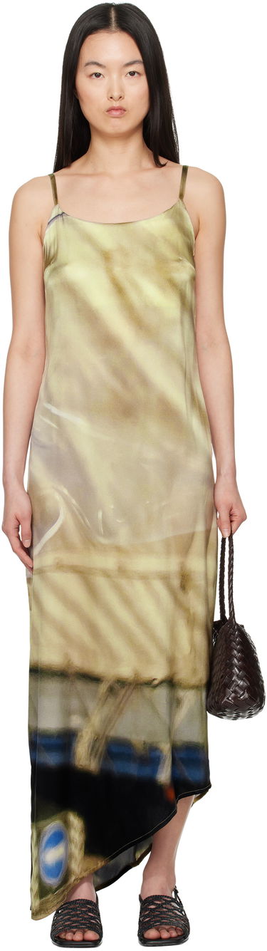 Pокля Serapis Serapis Draped Tarp Silk Maxi Dress Многоцветен | SS25_SD_3, 0