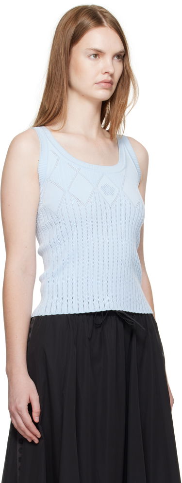 Потник KENZO Kenzo Paris Textured Tank Top Синьо | FF62TO6143CW, 1