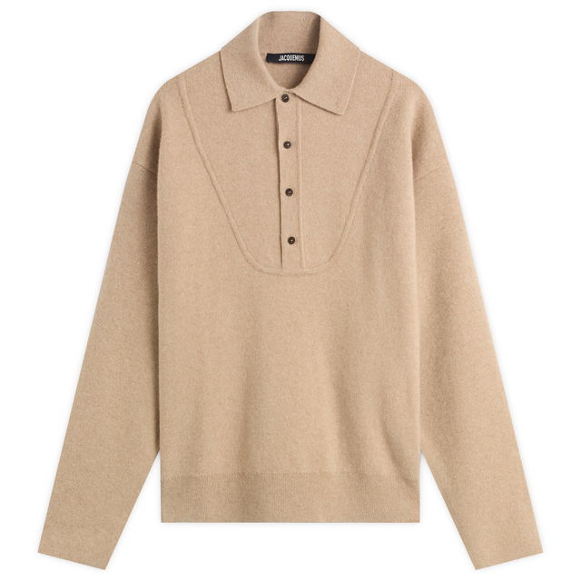 Jacquemus Knitted Polo, Size Large