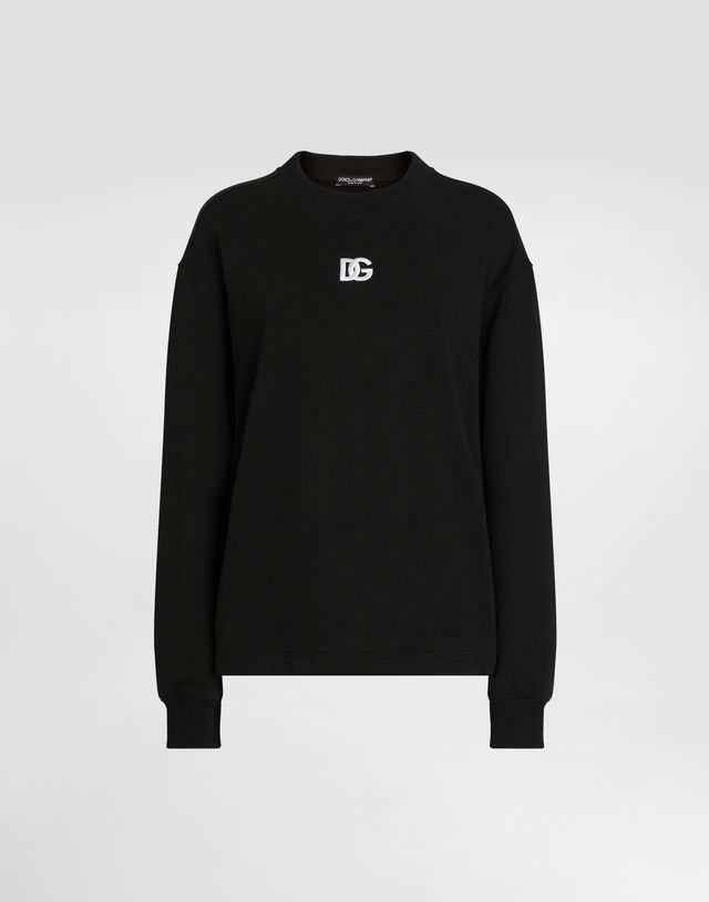 Dolce & Gabbana DG Embroidered Jersey Sweatshirt