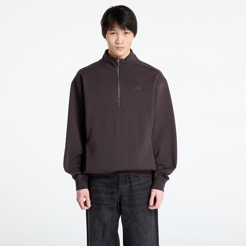Суитчър Vans LX Van D Half Zip Sweatshirt Кафяво | VN000MEKY7U1
