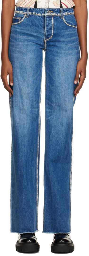 Дънки We11done We11done Worn Jeans Синьо | WD-DP3-22-382-W-BL, 0