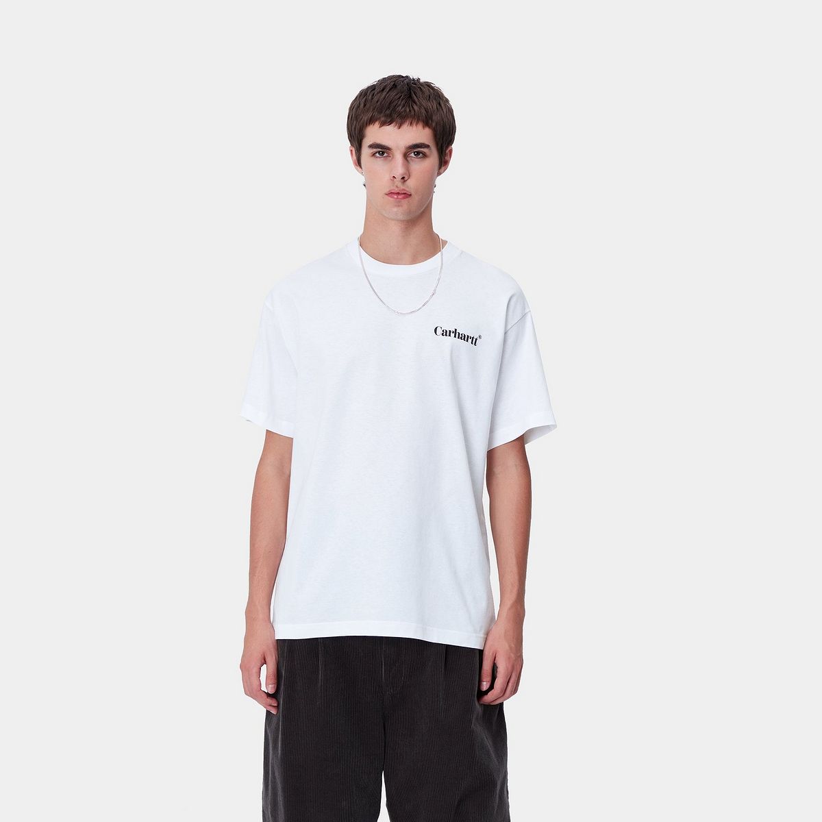 Тениска Carhartt WIP Short Sleeve Graphic Logo T-Shirt Бяло | I033967_9, 0