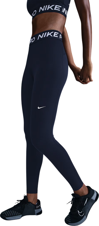 Клинове Nike Pro Mid Rise Leggings Тъмно синьо | cz9779-410, 0