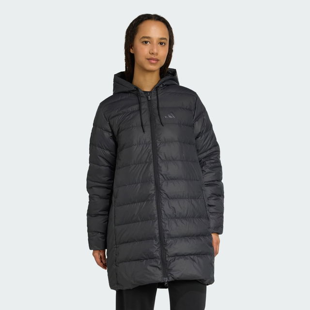 Essentials Climawarm 3-Stripes Light Down Hooded Parka