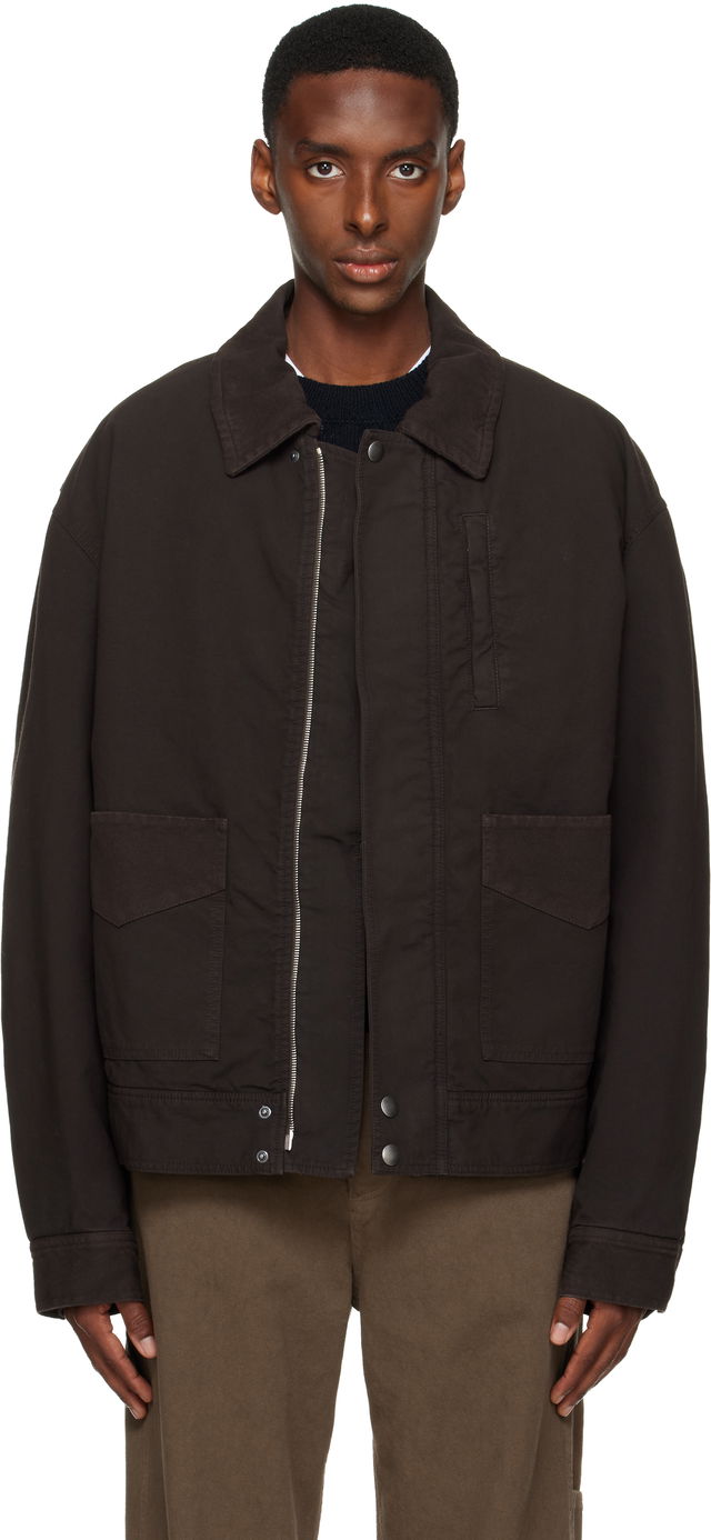 Dries Van Noten Collared Zip-Up Insulated Jacket