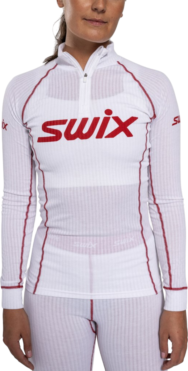 Тениска SWIX SWIX RaceX Classic Half Zip Top Бяло | 10111-23-00036, 0