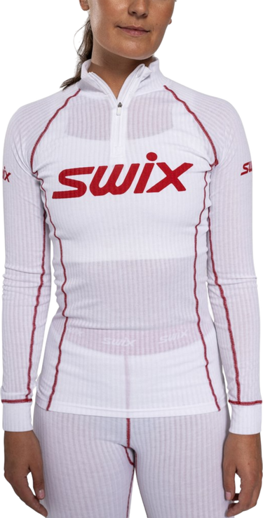 Тениска SWIX SWIX RaceX Classic Half Zip Top Бяло | 10111-23-00036, 0
