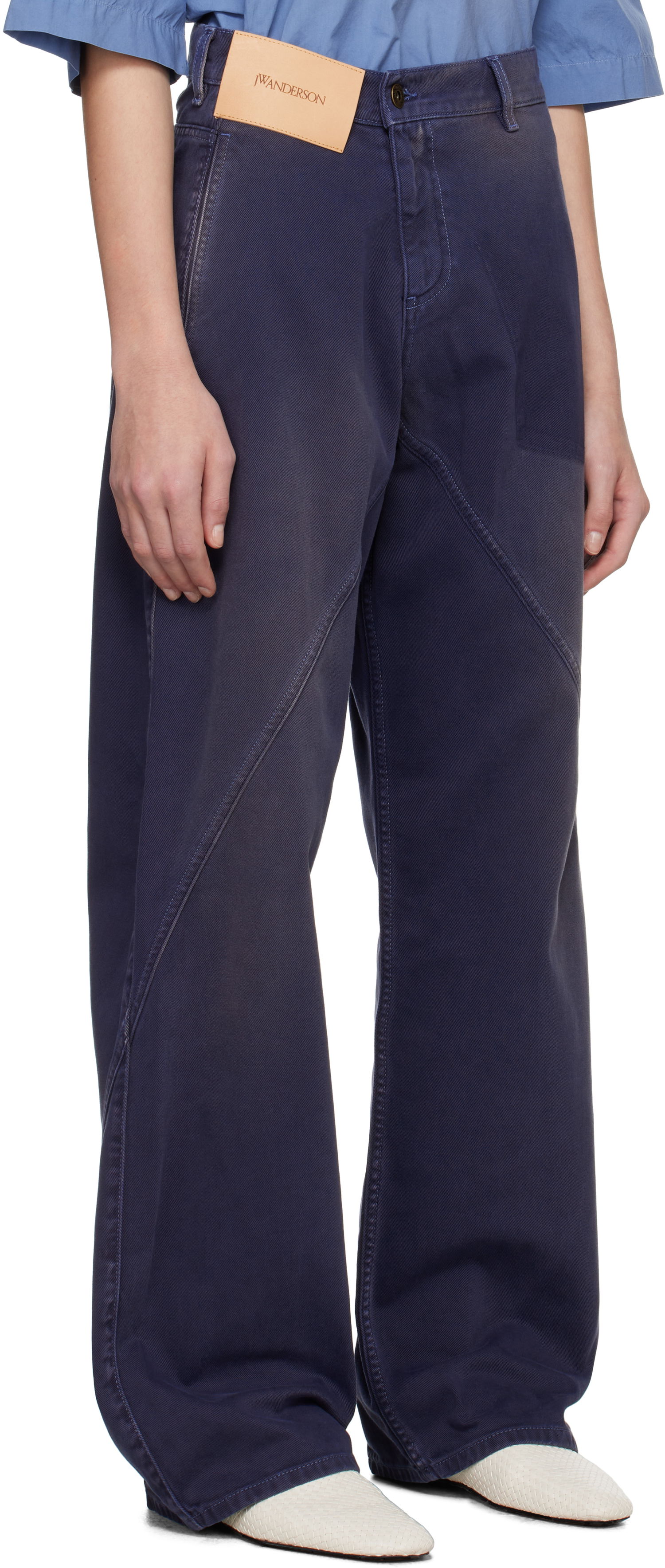 Панталони JW Anderson JW Anderson Twisted Workwear Jeans Синьо | DT0115-PG1522, 1