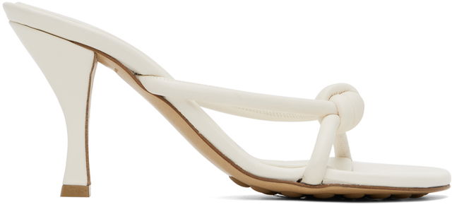 Bottega Veneta Blink Knotted Leather Heeled Mules