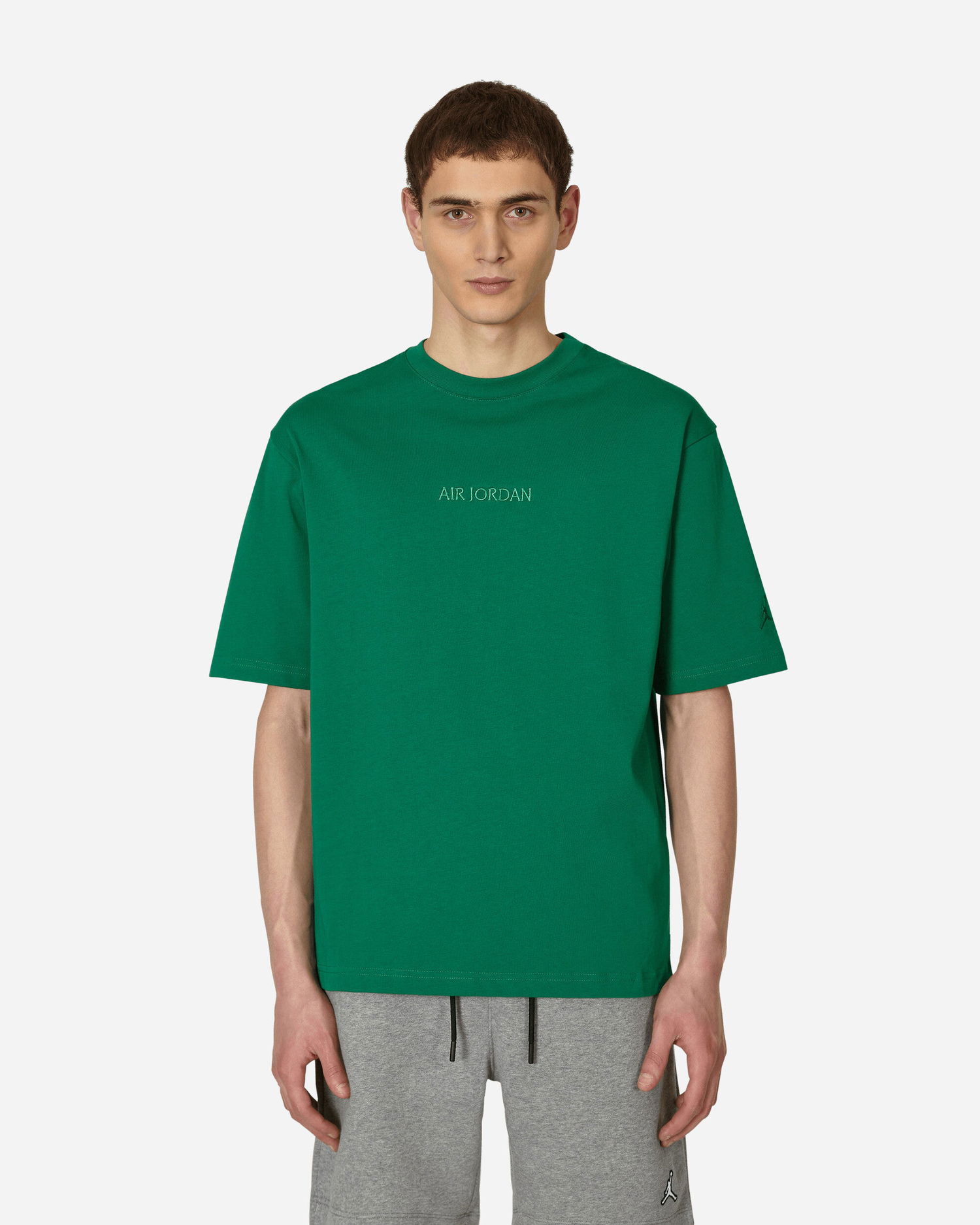 Тениска Jordan Wordmark T-Shirt Зелено | FJ1969-302, 0
