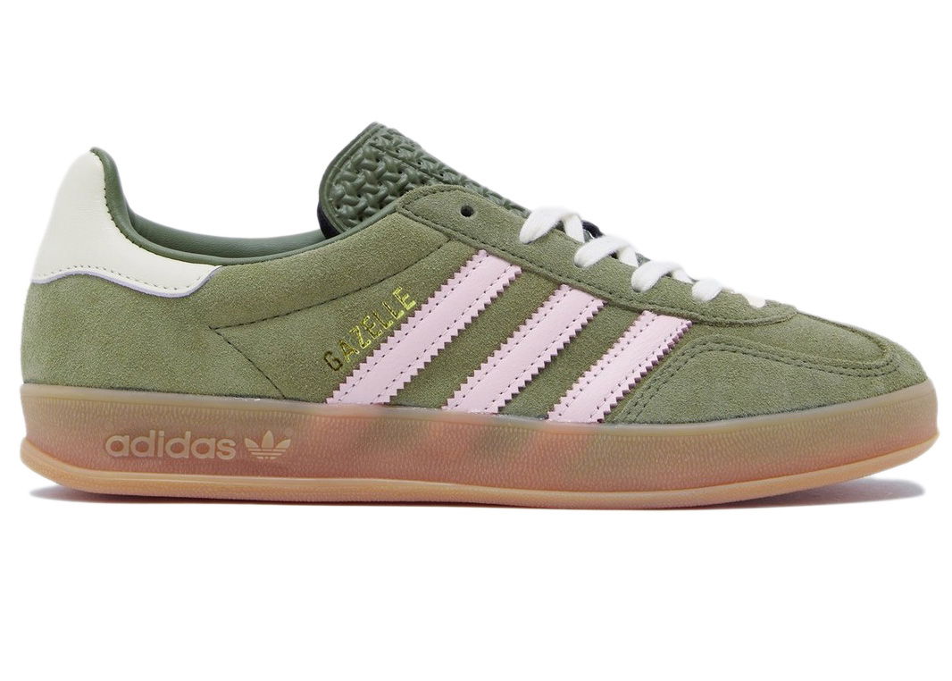 Кецове и обувки adidas Originals Gazelle Indoor Focus Olive W Зелено | JH6475, 0
