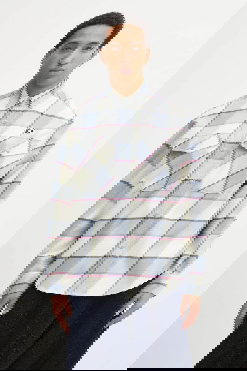 Риза AAPE by A Bathing Ape AAPE Now Plaid Flannel Regular Fit Classic Collar Shirt with Chest Pockets Многоцветен | AAPSTM8543XXP, 0